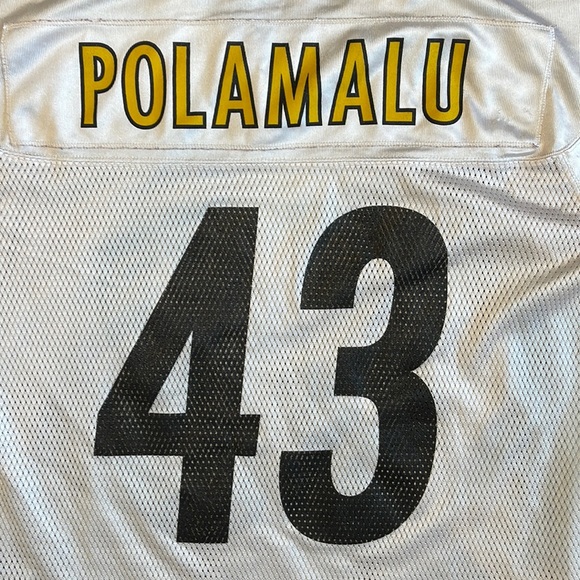 Reebok Other - SOLD Troy Polamalu Reebok #43 NFL Players Pittsburgh Steelers Jersey / size M